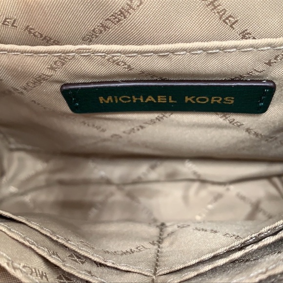 MICHAEL KORS ROSE MEDIUM FLAP SHOULDER RACING GRN - Picture 12 of 15